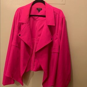 Trendy neon pink jacket